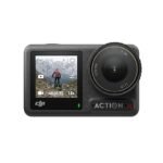 DJI Osmo Action 4 action camera with front screen and wide-angle lens in black