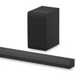 LG S40T 300W 2.1 channel soundbar with wireless subwoofer in black finish