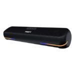 TEMPT CineBar 24W Portable Wireless Soundbar with Dual Bass & RGB LED | Bluetooth v5.4 (Black)