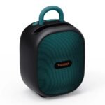 Portable black and teal TRIGGR Puls8 Bluetooth speaker with a handle and front mesh grille.